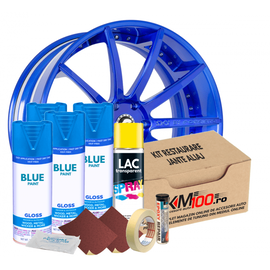 Kit reparatie jante, culoare SKY BLUE (V4) - Cod RAL: 5015 - - Roveli