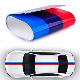 Sticker ornament auto model BMW ///M Power (3m x 18cm) - - Roveli