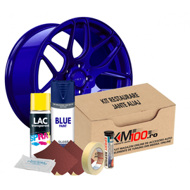 Kit reparatie jante, culoare ALBASTRU (V1) - Cod RAL: 5010 - - Roveli