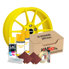 Kit reparatie jante, culoare GALBEN (V2) - Cod RAL: 1003 - - Roveli