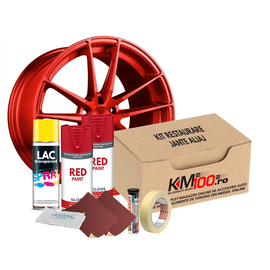 Kit reparatie jante, culoare ROSU (V2) - Cod RAL: 3020 - - Roveli