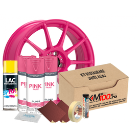Kit reparatie jante, culoare ROZ (V3) - Cod RAL: 4003 - - Roveli
