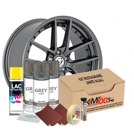 Kit reparatie jante, culoare GRI (V3) - Cod RAL: 7024 - - Roveli