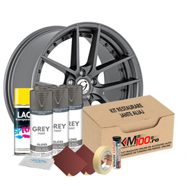 Kit reparatie jante, culoare GRI (V4) - Cod RAL: 7024 - - Roveli