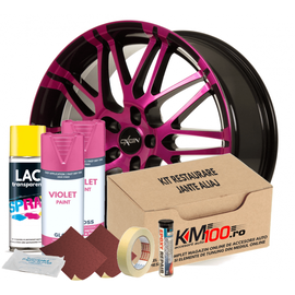 Kit reparatie jante, culoare VIOLET (V2) - Cod RAL: 4008 - - Roveli