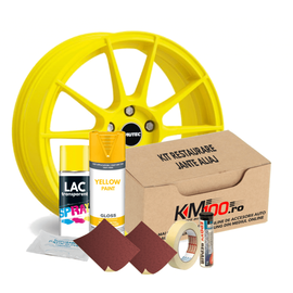 Kit reparatie jante, culoare GALBEN (V1) - Cod RAL: 1003 - - Roveli