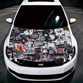 Folie pentru Capota "Hood Art" rezistenta la exterior - Cod: HOOD-129 - - Roveli