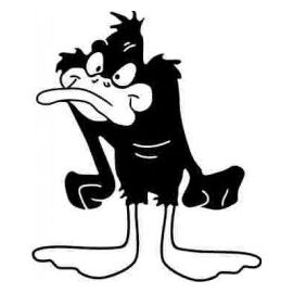 Stickere auto Daffy duck - - Roveli