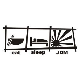 Stickere auto Eat sleep jdm - - Roveli