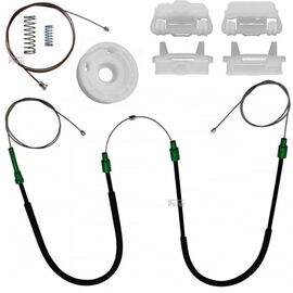 Kit reparatie macara geam fata Ford Focus 1 1998-2004 electrica fata dreapta (cablu role si suport geam) - BA2-ZNP32012 - - Roveli