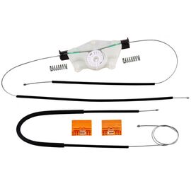 Kit reparatie macara geam fata VW Touareg (7L) 10.2002-12.2006 electrica fata dreapta (cablu role si suport geam) - BA2-ZNP95802 - - Roveli