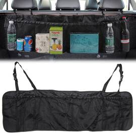 Organizator portbagaj auto cu 6 buzunare, 33 x 104 cm, culoare neagra - - Roveli