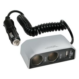 Dublu stecher bricheta cu USB 12V - - Roveli