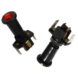 Intrerupator 8mm rosu - - Roveli