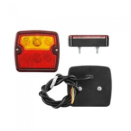 Lampa auto pentru remorca cu LED, universala Dreapta/Stanga 12/24V , 105x98x30mm, fara lampa numar, 1 buc. - - Roveli