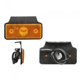 Lampa gabarit auto 12/24V dreptunghiulara Portocaliu cu leduri, 117x47x9mm, cu suport fixare,1 buc. - - Roveli