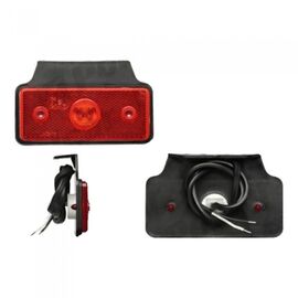 Lampa gabarit auto 12/24V dreptunghiulara Rosie cu leduri, 117x47x9mm, cu suport fixare1 buc. - - Roveli