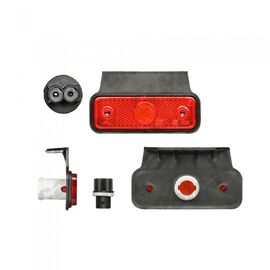 Lampa gabarit auto 12/24V dreptunghiulara Rosie, cu suport bec, 95x30mm, cu suport fixare,1 buc. - - Roveli