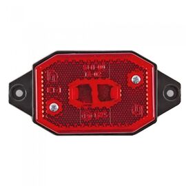 Lampa gabarit auto 12/24V, rectangulara, culoare Rosie, 64x42x33mm, 1buc - - Roveli