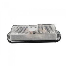 Lampa gabarit auto 12V/ 24V dreptunghiulara Alba, 125x45x28mm , 1 buc. - - Roveli