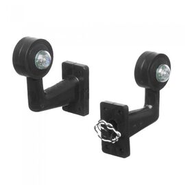 Lampa gabarit auto 12V/ 24V LED, cu brat de 100mm, unghi 90 grade, Dreapta, Rosu- Alb - - Roveli
