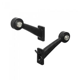 Lampa gabarit auto 12V/ 24V LED, cu brat de 150mm, unghi 45 grade, Stanga, Rosu- Alb - - Roveli