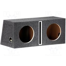 Carcasa difuzor; MDF; 35+35l; 250mm; tesatura; melanj negru - - Roveli