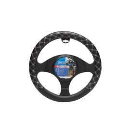 Husa volan Empire , din material cauciucat 37-39cm, cu cusatura alba - - Roveli