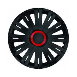 Set Capace Roti 14` Negre Cu Inel Rosu Active - - Roveli