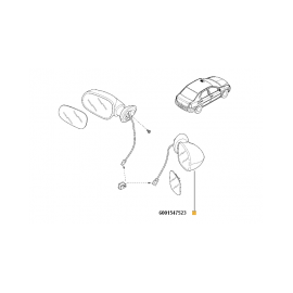 Oglinda Ext. Dr. Complet Electric Log - - Roveli