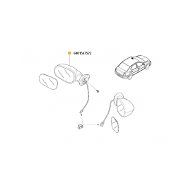 Oglinda Ext. Stg. Complet Electric Log - - Roveli