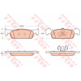 Set Placute Frana Fata Logan Ii 1.2 16V - - Roveli