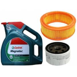 Pachet Revizie Log. 1.4 - 1.6 Filtre + Ulei Castrol - - Roveli