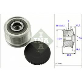 Fulie Alternator 6Pk (Cu Ambreiaj) Log./Sand. - - Roveli