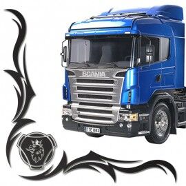 Set 2 x Sticker geamuri laterale Scania, TIR035 - - Roveli