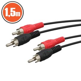 Cablu RCAfisa 2 x RCA-fisa 2 x RCA1,5 m - - Roveli