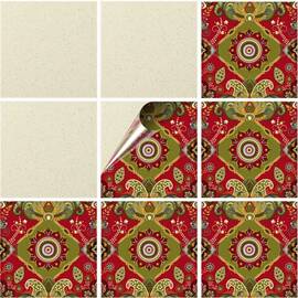 Set 100 buc. x Sticker Autocolant Faianta Decorativa "Kitchen Design" model K-FAI-813  - - Roveli