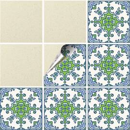 Set 100 buc. x Sticker Autocolant Faianta Decorativa "Kitchen Design" model K-FAI-823  - - Roveli