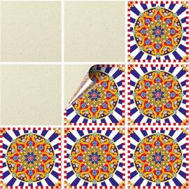 Set 100 buc. x Sticker Autocolant Faianta Decorativa "Kitchen Design" model K-FAI-829  - - Roveli
