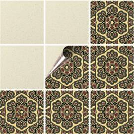 Set 100 buc. x Sticker Autocolant Faianta Decorativa "Kitchen Design" model K-FAI-830  - - Roveli