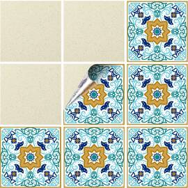 Set 100 buc. x Sticker Autocolant Faianta Decorativa "Kitchen Design" model K-FAI-834  - - Roveli