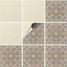 Set 100 buc. x Sticker Autocolant Faianta Decorativa "Kitchen Design" model K-FAI-835  - - Roveli