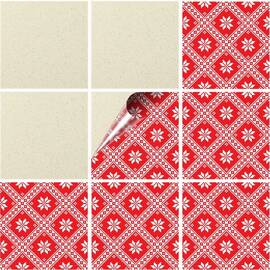 Set 100 buc. x Sticker Autocolant Faianta Decorativa "Kitchen Design" model K-FAI-839  - - Roveli