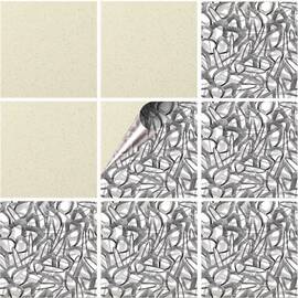 Set 100 buc. x Sticker Autocolant Faianta Decorativa "Kitchen Design" model K-FAI-849  - - Roveli