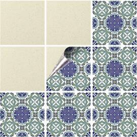 Set 100 buc. x Sticker Autocolant Faianta Decorativa "Kitchen Design" model K-FAI-875  - - Roveli