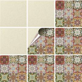Set 100 buc. x Sticker Autocolant Faianta Decorativa "Kitchen Design" model K-FAI-876  - - Roveli
