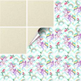 Set 100 buc. x Sticker Autocolant Faianta Decorativa "Kitchen Design" model K-FAI-668  - - Roveli