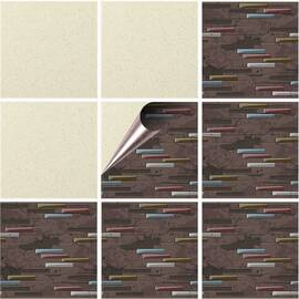 Set 100 buc. x Sticker Autocolant Faianta Decorativa "Kitchen Design" model K-FAI-675  - - Roveli