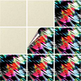 Set 100 buc. x Sticker Autocolant Faianta Decorativa "Kitchen Design" model K-FAI-682  - - Roveli