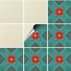 Set 100 buc. x Sticker Autocolant Faianta Decorativa "Kitchen Design" model K-FAI-810  - - Roveli